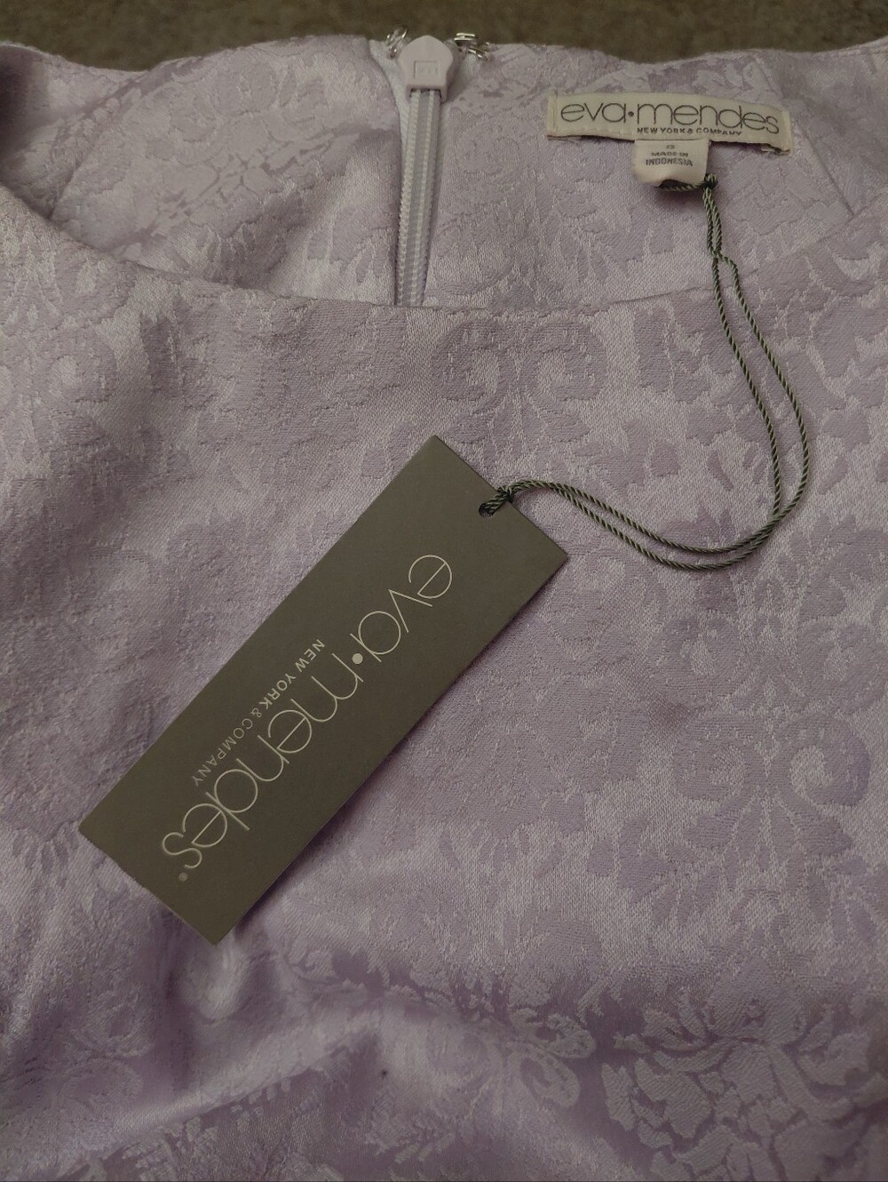 New York & Company Eva Mendes light purple dress. Size 8 NWT - Picture 4 of 5